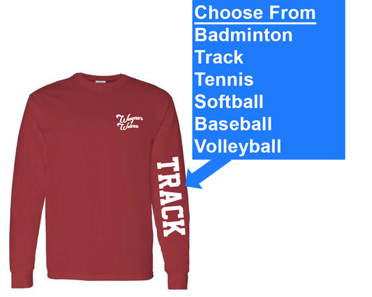 Wagner Spring Sport (Red) Long Sleeve T-Shirt (Pre-Order)